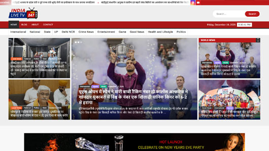 indialivetv247 - Website Design