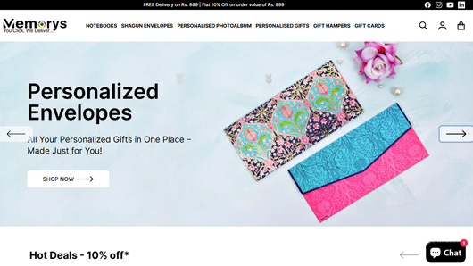 Memorys- Website Design | AMC